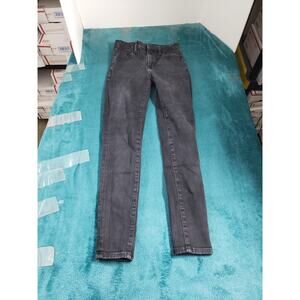American Eagle Jeans Size 0 Womens Black Stretch Pants Denim High Rise Jegging